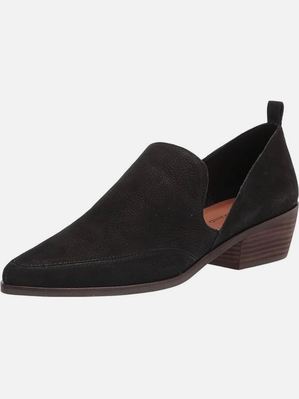 Lucky Brand Women's Mahzan Loafer Slip On Black Nubuck Leather (10M/42) EUC